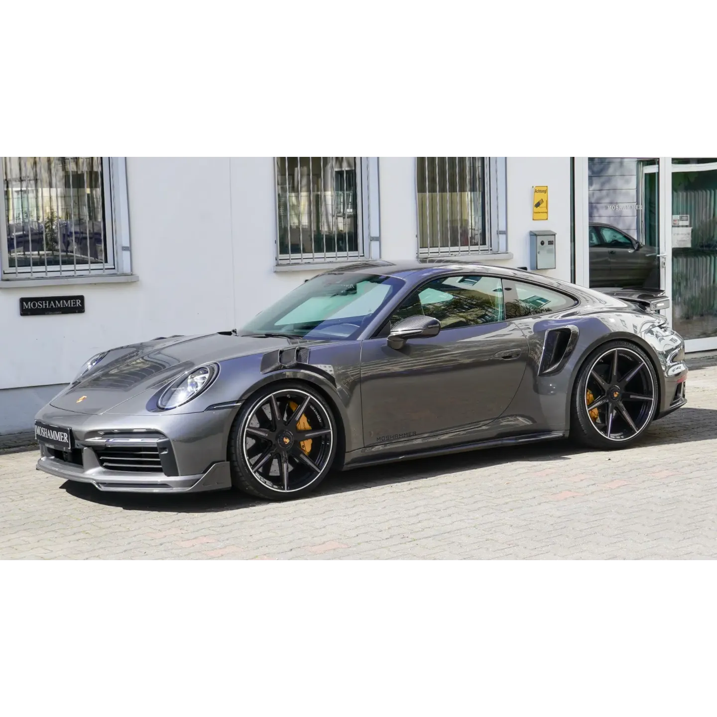 moshammer porsche 992 turbo s carbon fender louvers