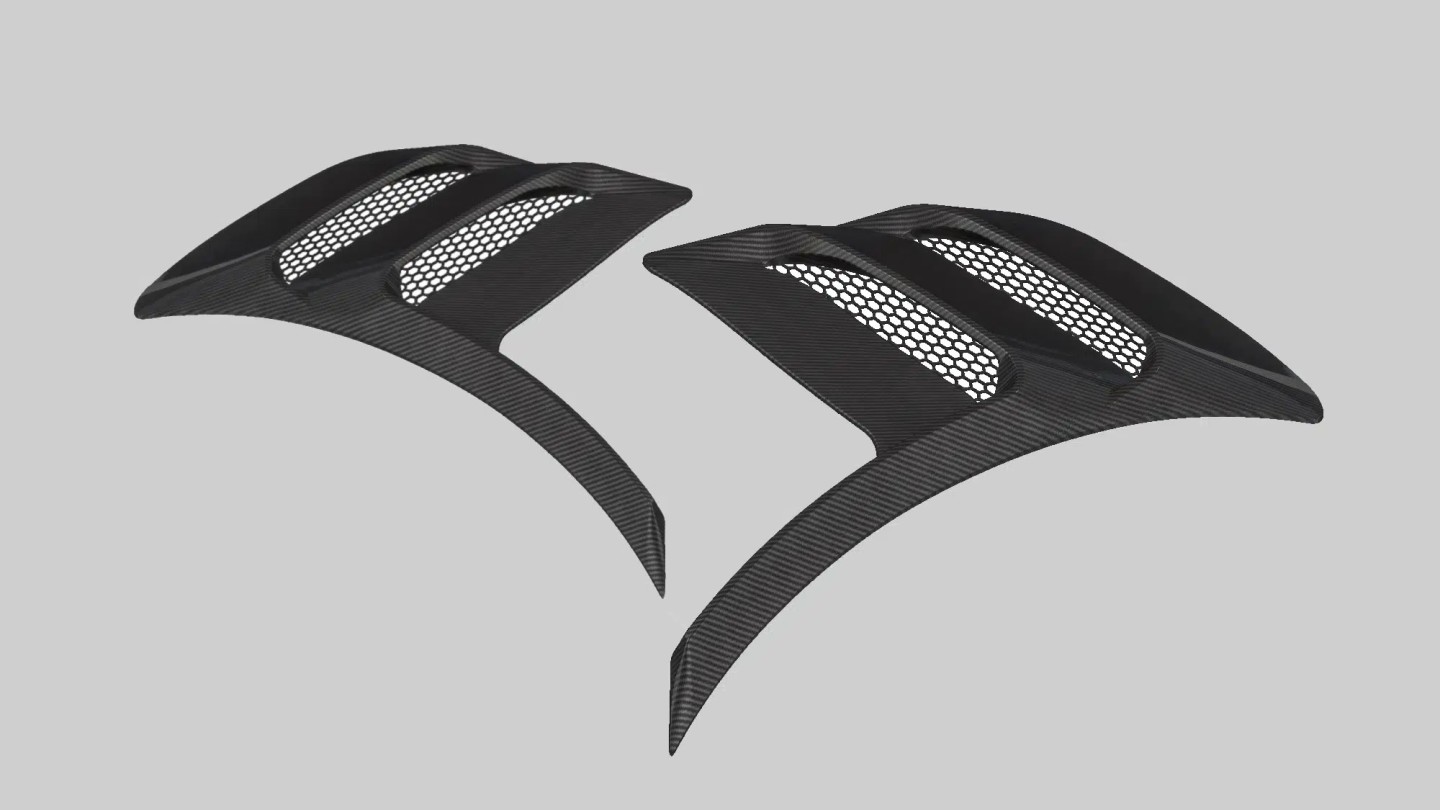 Moshammer 992 RS Fender Louvers Finish Unpainted