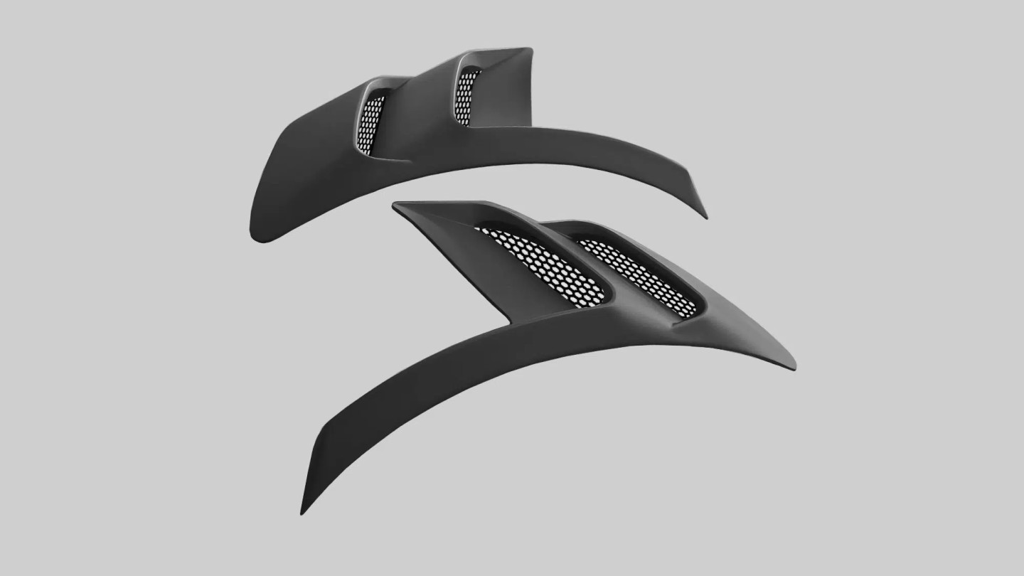 Moshammer 992 RS Fender Louvers Finish Unpainted
