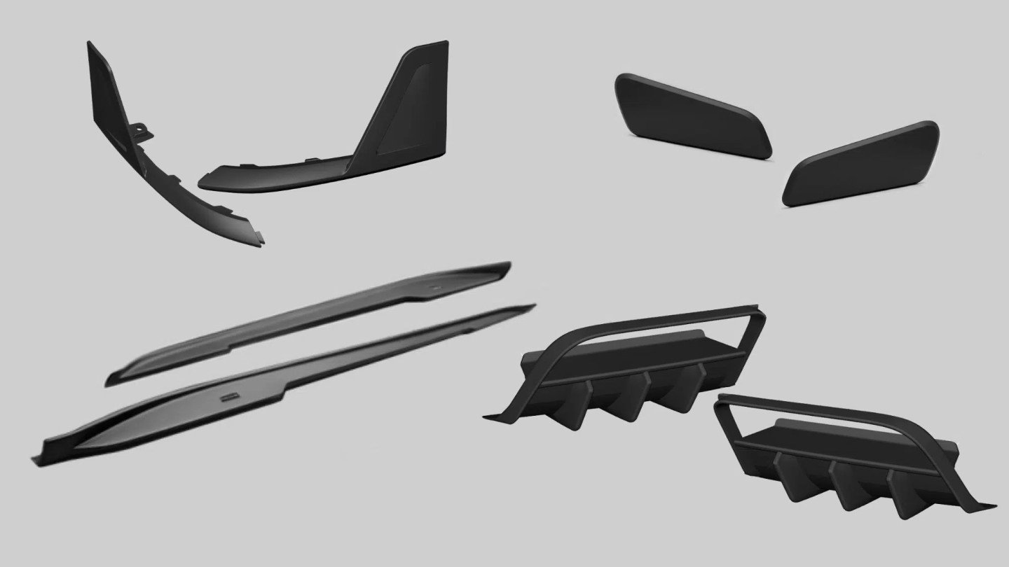 Moshammer 992.2 GTS EVO Kit Wing Blades Variant Unpainted