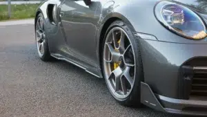 porsche 992 turbo s side skirts scoops