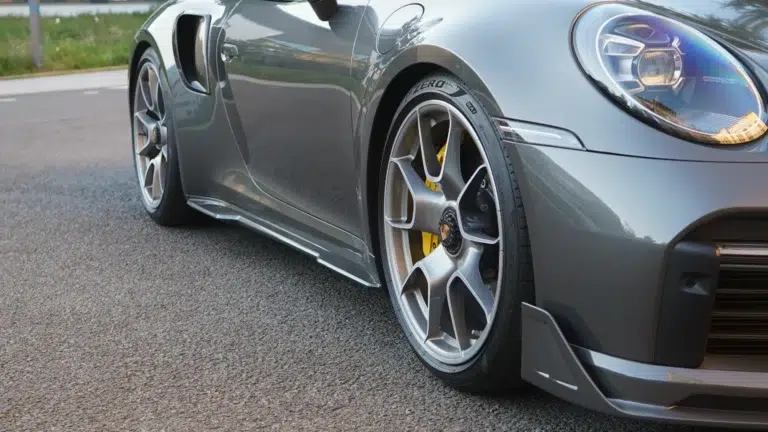 porsche 992 turbo s side skirts scoops