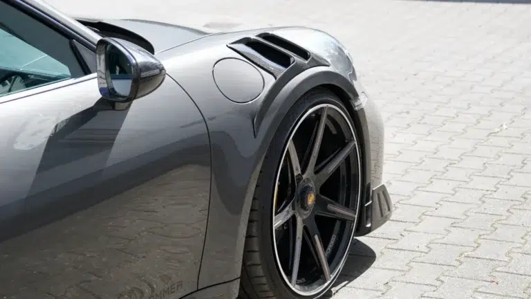moshammer porsche 992 turbo s carbon fender louvers